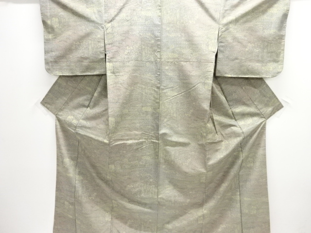 JAPANESE KIMONO / NISHIJIN OMESHI / WOVEN FLOWER CART